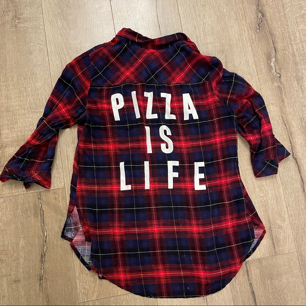 Pizza is Life Flannel
